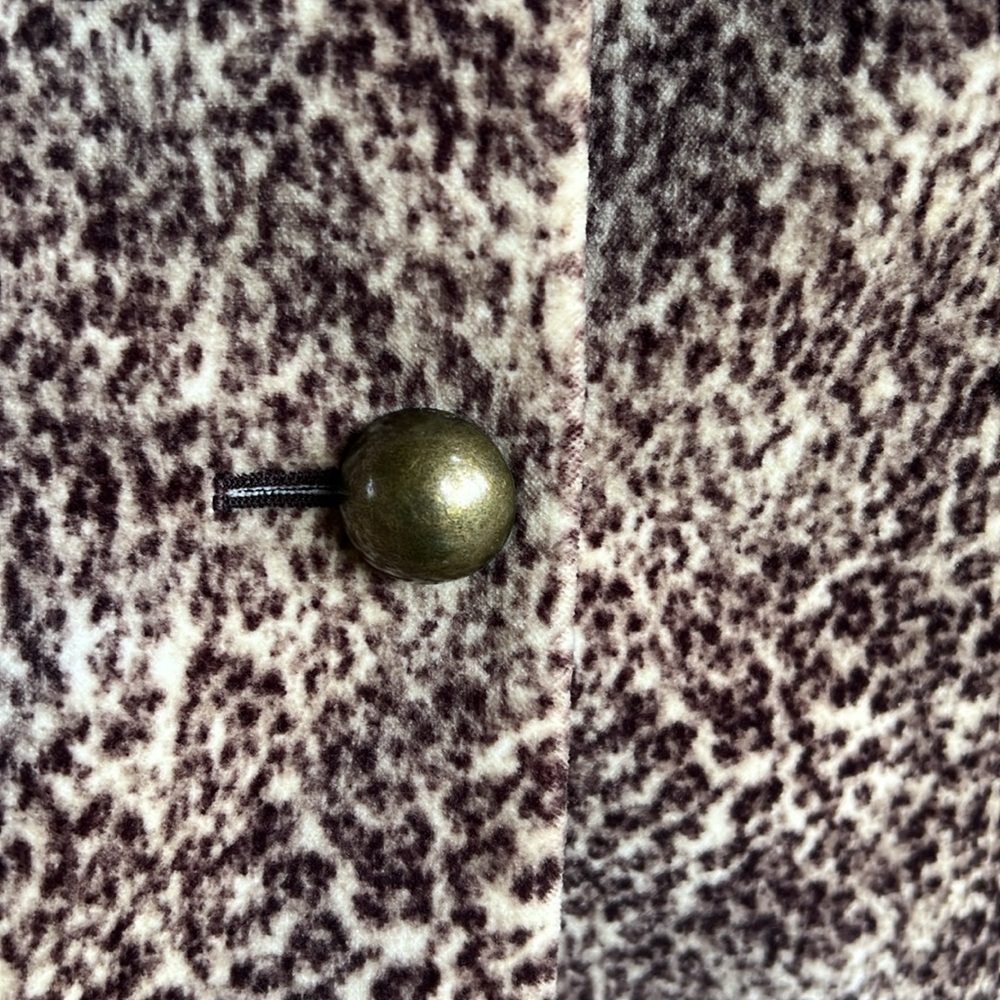 Talbots Button Down Leopard Print Chunky Gold But… - image 2